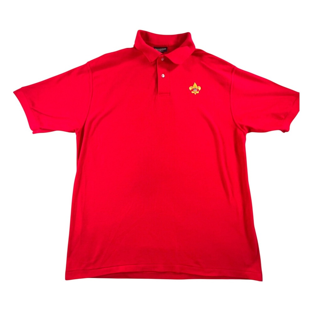 ScreenMates Vintage Mens Boy Scouts BSA Logo Polo Shirt 2XL Made in USA